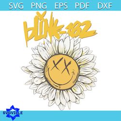 blink 182 classic rock daisy svg for cricut sublimation files