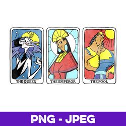 disney emperor's new groove character tarot cards v2 , png design, png instant download