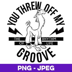 disney emperor's new groove rhythm of life graphic v4 , png design, png instant download