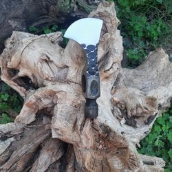 viking tomahawk axe head, hand forged high carbon steel spike, mediaeval finish, and gift axe head, bearded axe head