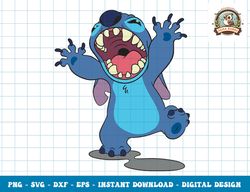 disney lilo & stitch monster attack pose funny scene png, sublimation,dxf,svg,eps