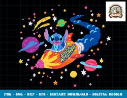 disney lilo & stitch space adventure rocket stitch png, sublimation,dxf,svg,eps