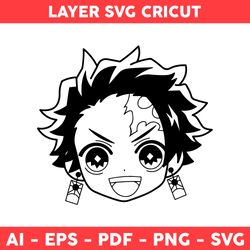 Kamado Tanjiro Svg, Anime Manga Svg, Manga Svg, Japanese Svg - Inspire  Uplift