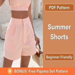 Shorts Sewing Pattern | Women Shorts Pattern | Easy Shorts pattern | Beginner sewing project