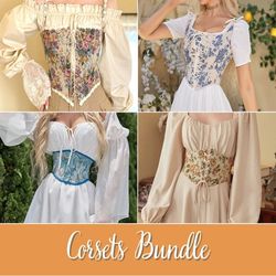 corset pattern | corset bundle | corset belt pattern | underbust corset pattern | sewing patterns pdf | women sewing