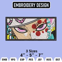 uzui tengen embroidery designs, uzui embroidery files, demon slaye machine embroidery pattern, digital download