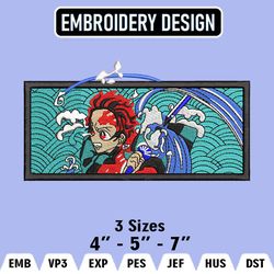 kamado tanjiro embroidery designs, tanjiro embroidery files, demon slayer machine embroidery pattern