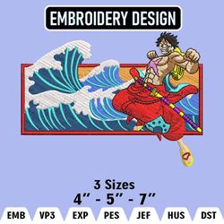 monkey d luffy embroidery designs, luffy logo embroidery files, one piece machine embroidery pattern, digital download