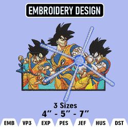 son goku embroidery designs, goku logo embroidery files, dragon ball machine embroidery pattern, digital download