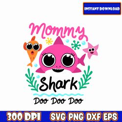 mommy shark svg | baby shark bundle svg files | baby shark svg layered | baby shark files for cricut | baby shark
