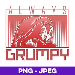 disney snow white grumpy always grumpy portrait v1 , png design, png instant download