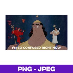 disney the emperor's new groove kronk i am so confused v1 , png design, png instant download