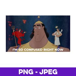 disney the emperor's new groove kronk i am so confused v2 , png design, png instant download