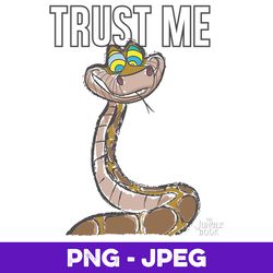 disney the jungle book kaa trust me snake poster v1 , png design, png instant download