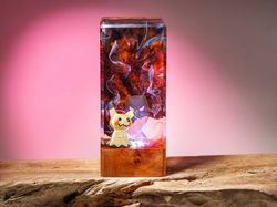 pokemon night light,pokemon,pokemon epoxy lamp, resin lamp, resin night light, epoxy resin lamp, table lamp, custom nigh