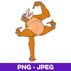 disney the jungle book king louie v2 , png design, png instant download