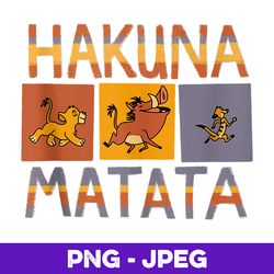 disney the lion king hakuna matata solid blocks v2 , png design, png instant download