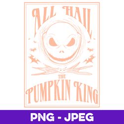 disney the nightmare before christmas hail the pumpkin king v1 , png design, png instant download