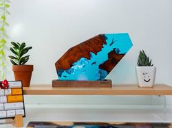 polygon deep turtle sea, night light, epoxy lamp, resin lamp, resin night light,epoxy resin lamp,table lamp,custom night