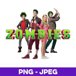 disney zombies cast , png design, png instant download