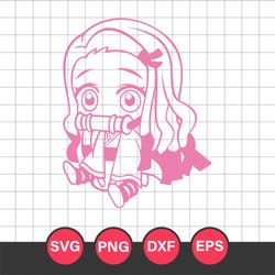 Kamado Tanjiro Chibi Head Svg, Demon Slayer Svg, Kimetsu No Yaiba Svg,  Anime Svg, Png Dxf Eps, DE27052352