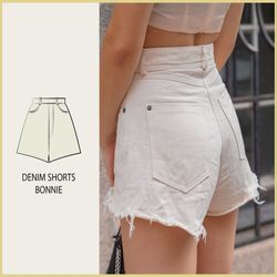 pattern - denim shorts bonnie - thisiskachi
