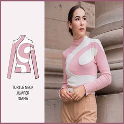 pattern - turtle neck jumper diana - thisiskachi