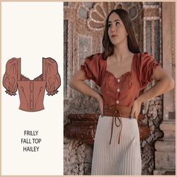 pattern - frilly fall top hailey - thisiskachi