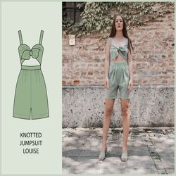 pattern - knotted jumpsuit louise - thisiskachi