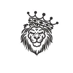 lion embroidery designs, lion with crown embroidery designs, lion head, machine embroidery files, digital download