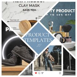 over 150 instagram templates designed with canva | various designs and fonts that can be customized