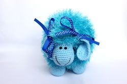 children pillow toy lamb gift, interior pillow toy sheep for kids room, blue sheep pillow