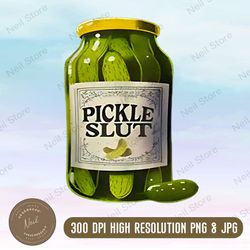 pickle slut png download, vintage canned pickles png, funny pickle girl png, pickle jar png