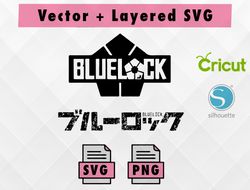 blue lock logo,anime svg png,cutting files for the cricut , nagi svg , blue lock svg