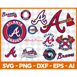 atlanta braves baseball team svg