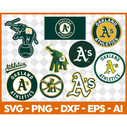 oakland athletics baseball team svg