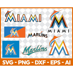 miami marlins baseball team svg