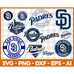 san diego padres baseball team svg