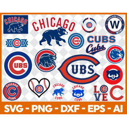 chicago cubs baseball team svg