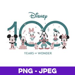 disney 100 years of wonder mickey & pals muted cute d100 v1