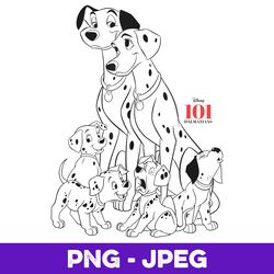 disney 101 dalmatians family group shot