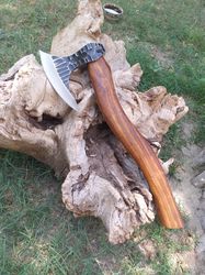 hand made viking throwing axe , ragnar mini bearded axe, norse axe, celtic axe, gift for men, medieval axe for hunting.