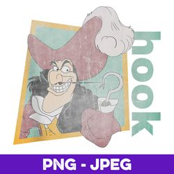 disney peter pan retro captain hook smirking v2