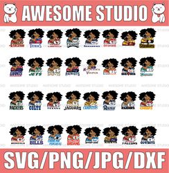 bundle nfl svg, bundle nfl girl , bundle nfl girl eps, bundle nfl girl png file ,32 team nfl svg, nfl teams, nfl svg, fo