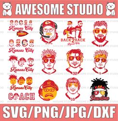 kansas city chiefs bundle svg, nfl bundle svg, chiefs svg, sport svg, nfl svg file cut digital download