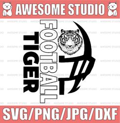 tiger football helmet svg, football tiger svg, nfl svg, nfl teams, nfl png, football teams png, instant download