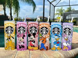 Bundle Mickey And Minnie Tumbler Skinny 20oz, Donald Duck, Daisy Duck, Goofy, Pluto Png, Baby Yoda Tumbler Png, High Qua