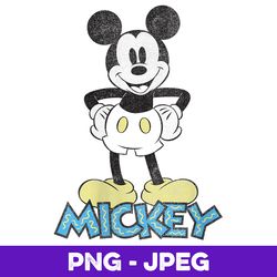 womens disney mickey and friends mickey mouse 90's style portrait v3