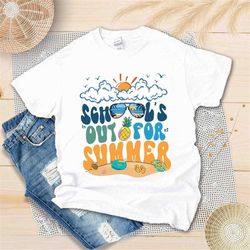 school's out for summer shirt, end of school year teacher shirt, last day of school shirt, hello summer 2023, summer vib