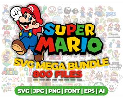 super mario svg bundle: cricut & sublimation, layered mario family svg files, super mario bros cut files, super fun /